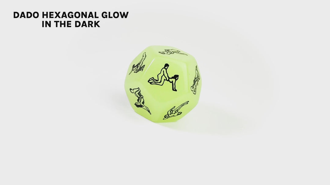 Dado Hexagonal Glow in the Dark (Posiciones)